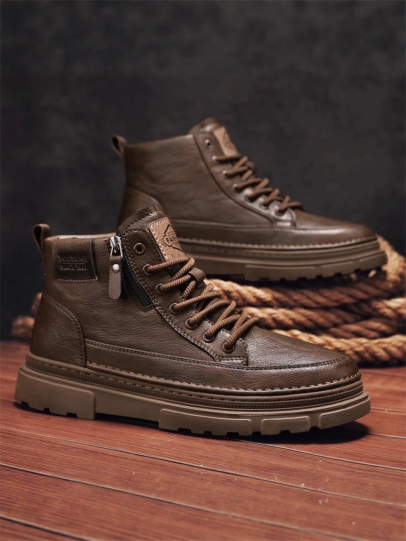 Youtube Leatherwork - Botas Casuales para Hombre, Ligeras, Estilo