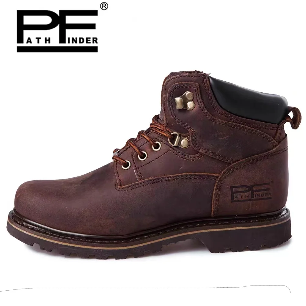 Leather Work Fabric - Pf Botas de moto de cuero