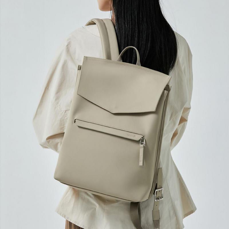 Leather Work Bag - Moda nueva mochila versátil informal sencilla