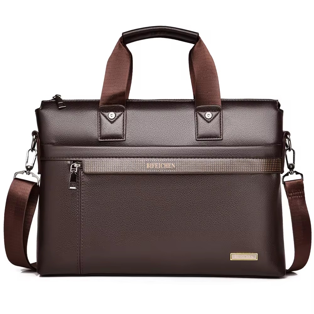 Leather Work Laptop Bag - Maletín para Hombre 2026, de Alta