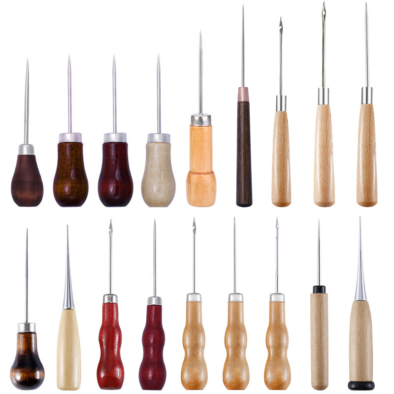 Leatherwork Awl - Punzón de cuero con mango de