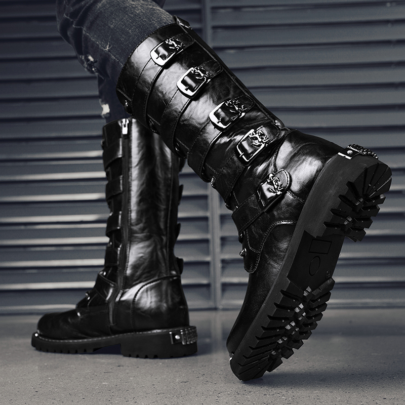 Youtube Leatherwork - Botas de Motociclista Modernas y Elegantes