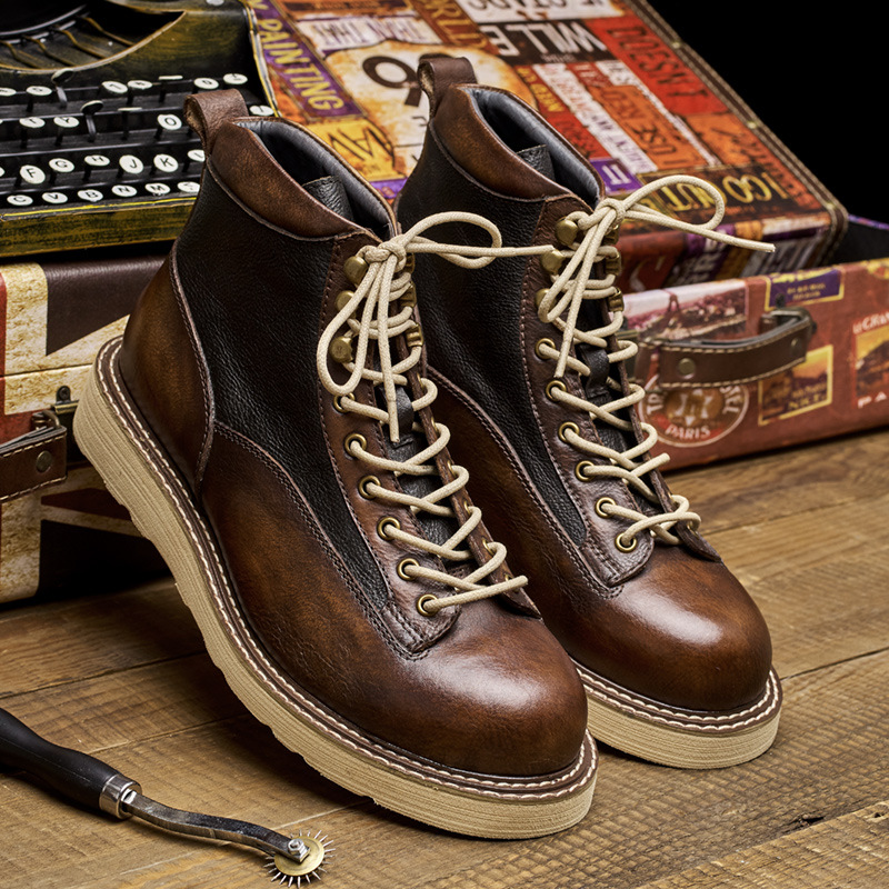 Leatherwork Boots - Botas de trabajo de punta corta