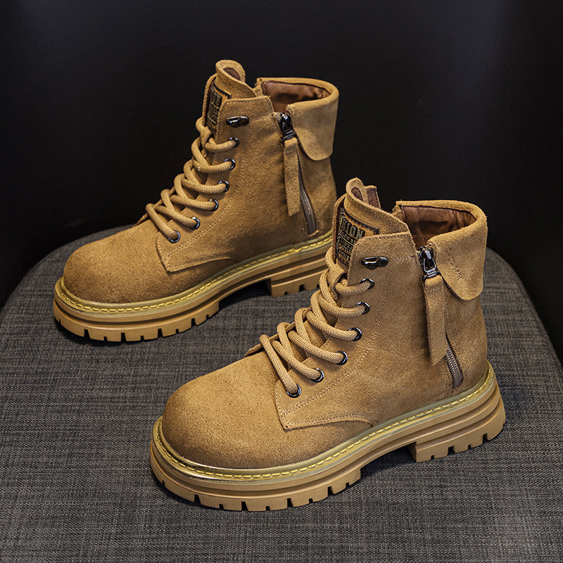 Youtube Leatherwork - Botas cortas de cuero esmerilado 2025,