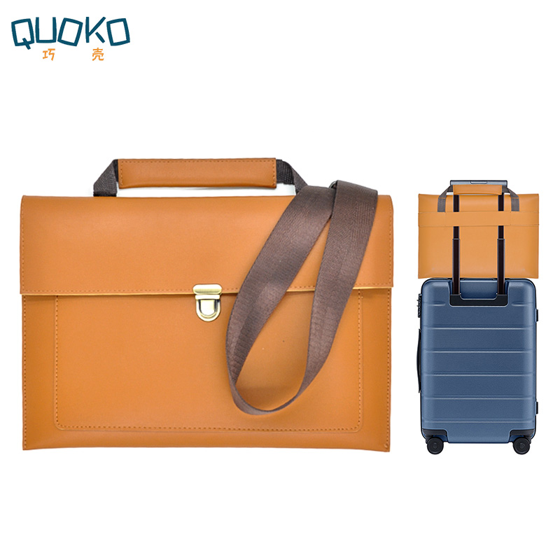 Leather Work Laptop Bag - Bolso de cuero sintético para ordenador