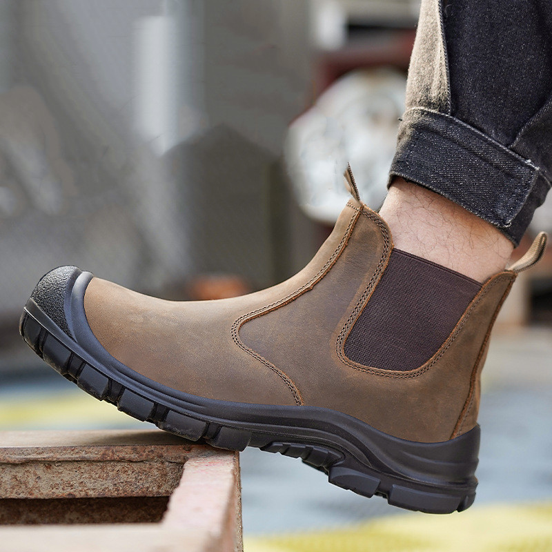 Leatherwork Boots - Botas de trabajo con puntera de