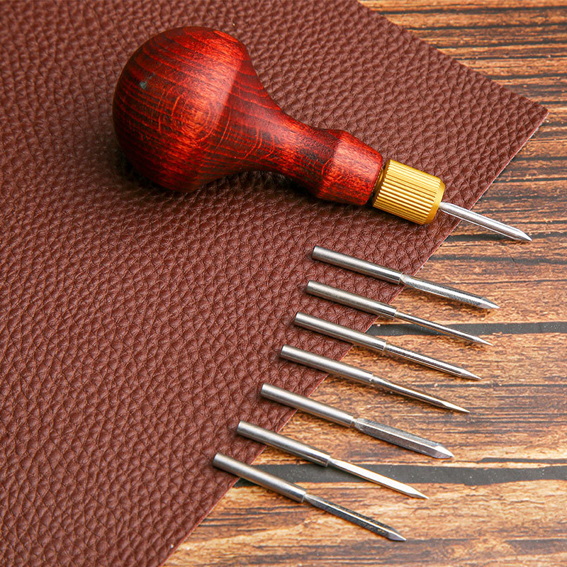 Leatherwork Awl - 1 Juego de punzón de cuero