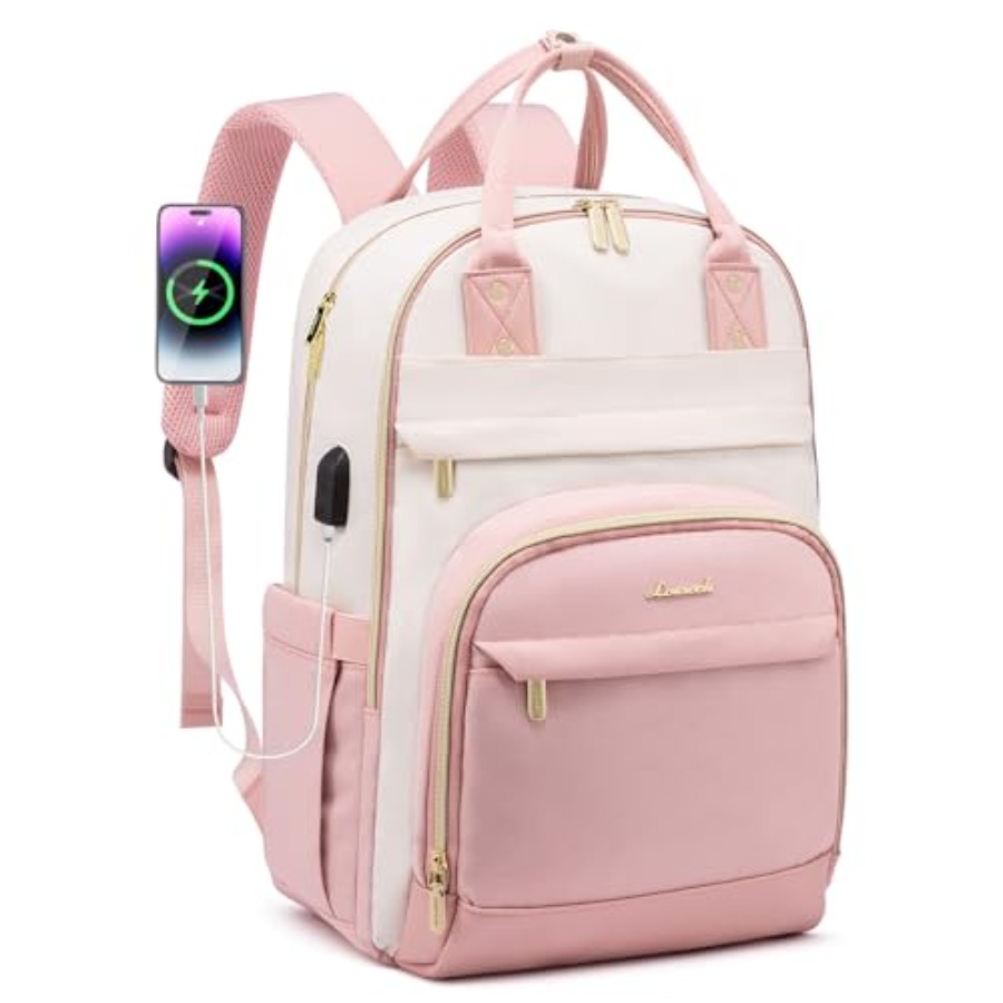 Leather Work Womens Backpack - Mochila para Mujer, Mochila para Portátil,