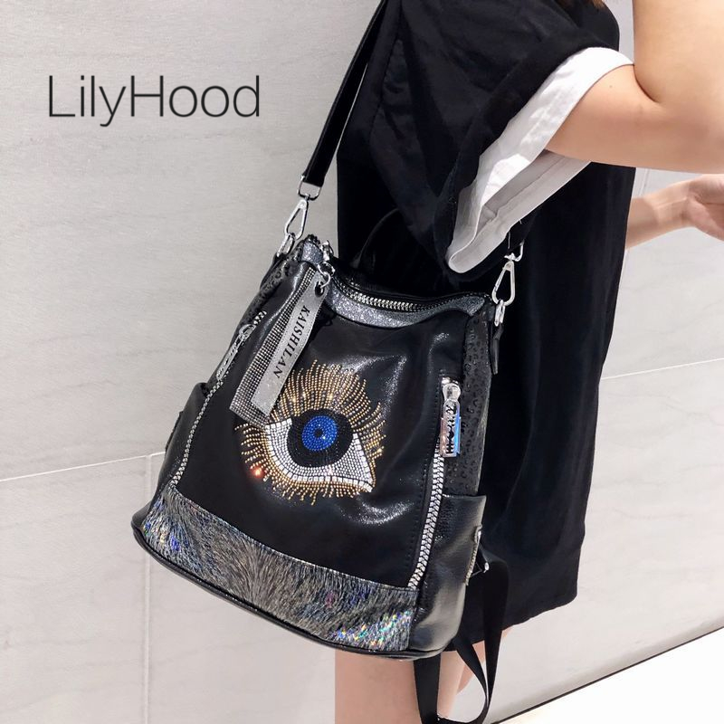 Leather Work Womens Backpack - Mochila de Gran Capacidad con Diseño