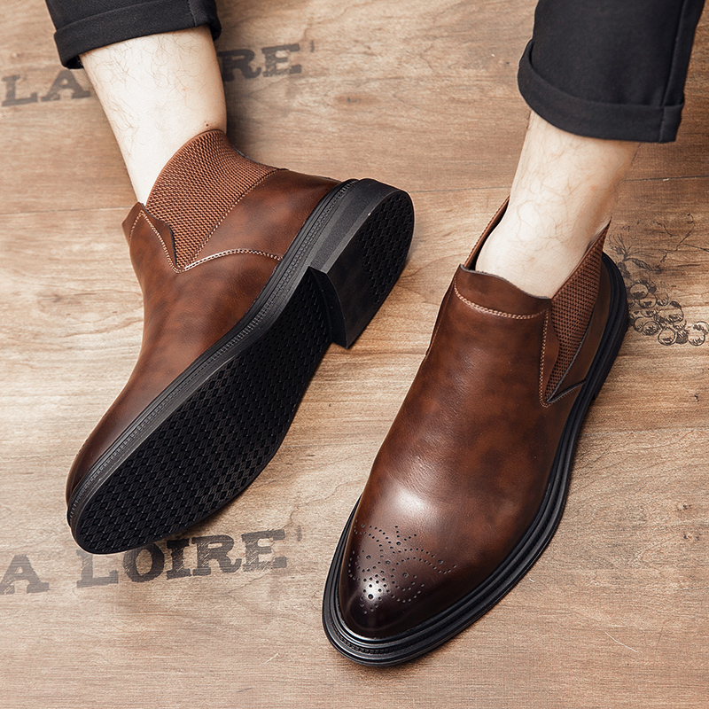Leatherwork Boots - Los zapatos de cuero de caña