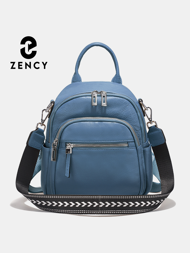Leather Work Bag - Mochila pequeña Zency de cuero genuino,