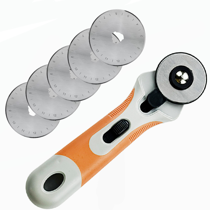 Leatherwork Roller - Cortador giratorio de 45 mm, cuchillo
