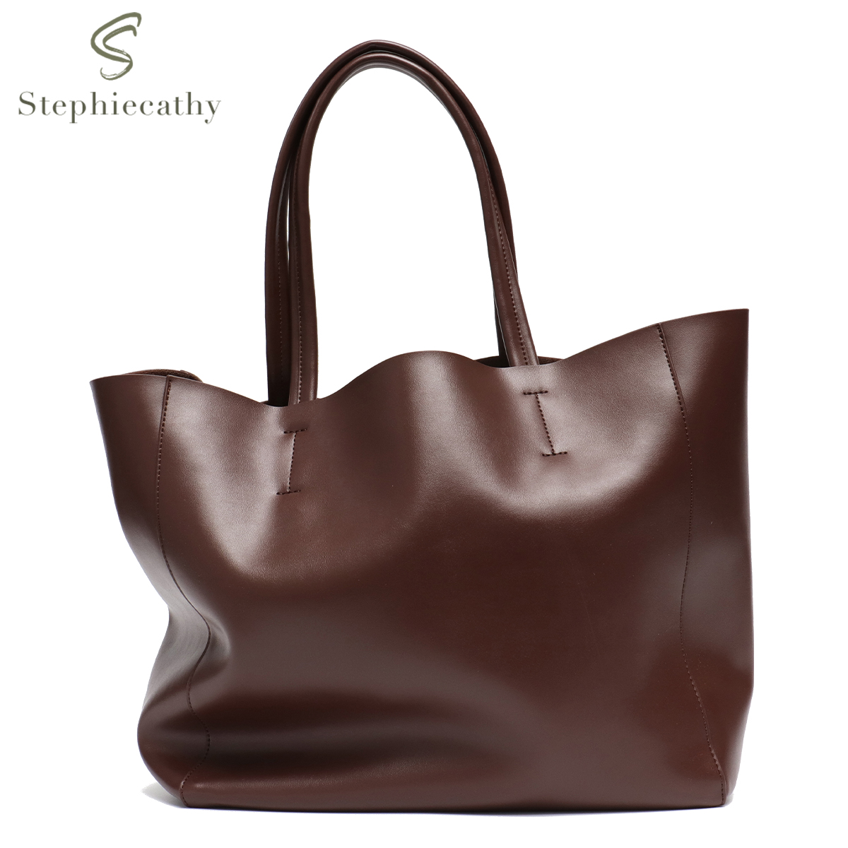 Leather Work Laptop Bag - Bolso de mano de gran capacidad