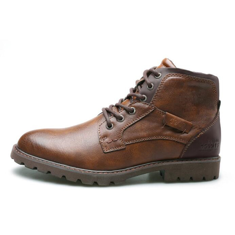 Leather Work Fabric - Botas de Cuero para Hombre 2026,