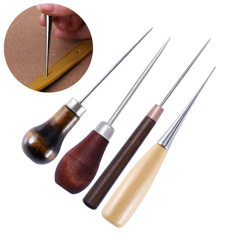 Leatherwork Awl - Punzón profesional duradero con mango de