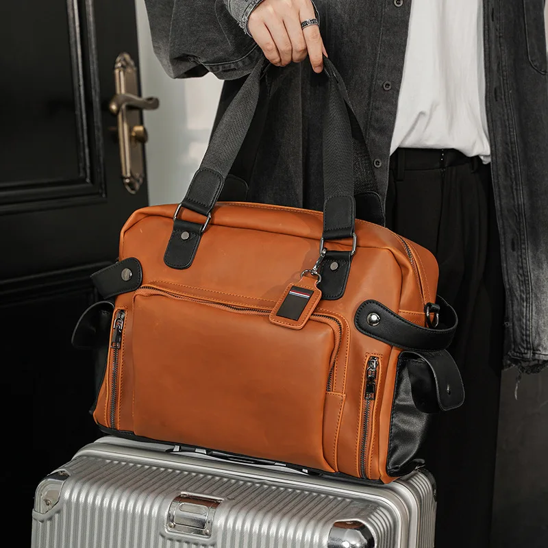 Leather Work Bag Mens - Bolso de hombro a la moda
