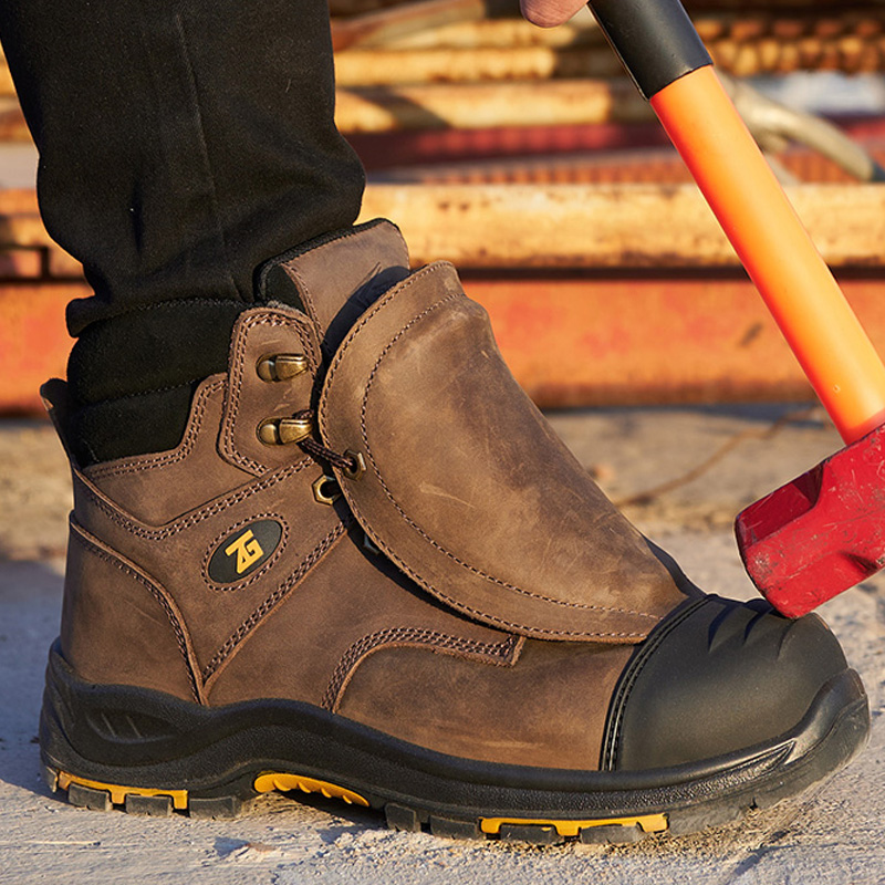 Botas de seguridad de cuero ge - Leather Work Fabric reseña y precio