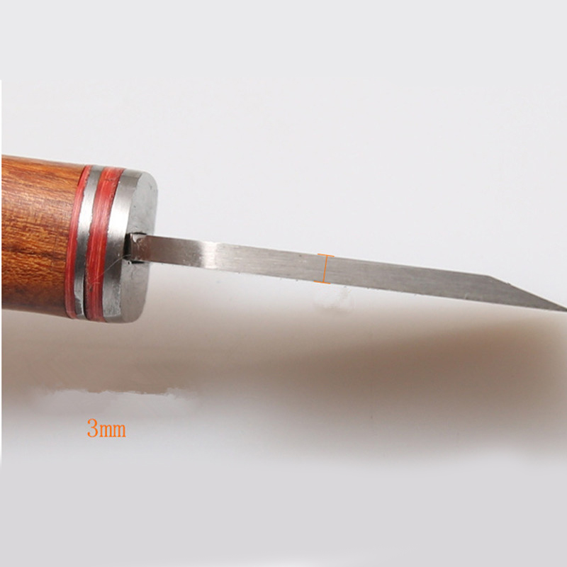 Hoja de 3mm de espesor y 35mm  - Leatherwork Knife reseña y precio