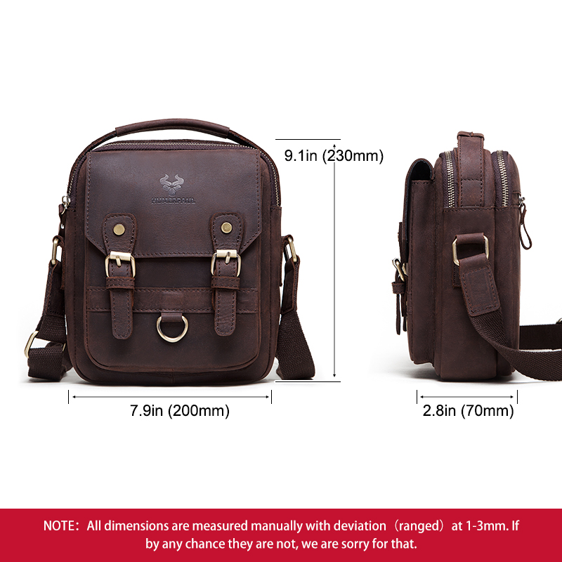 Bolso de Hombro de Cuero Genui - Leather Work Bag Mens reseña y precio