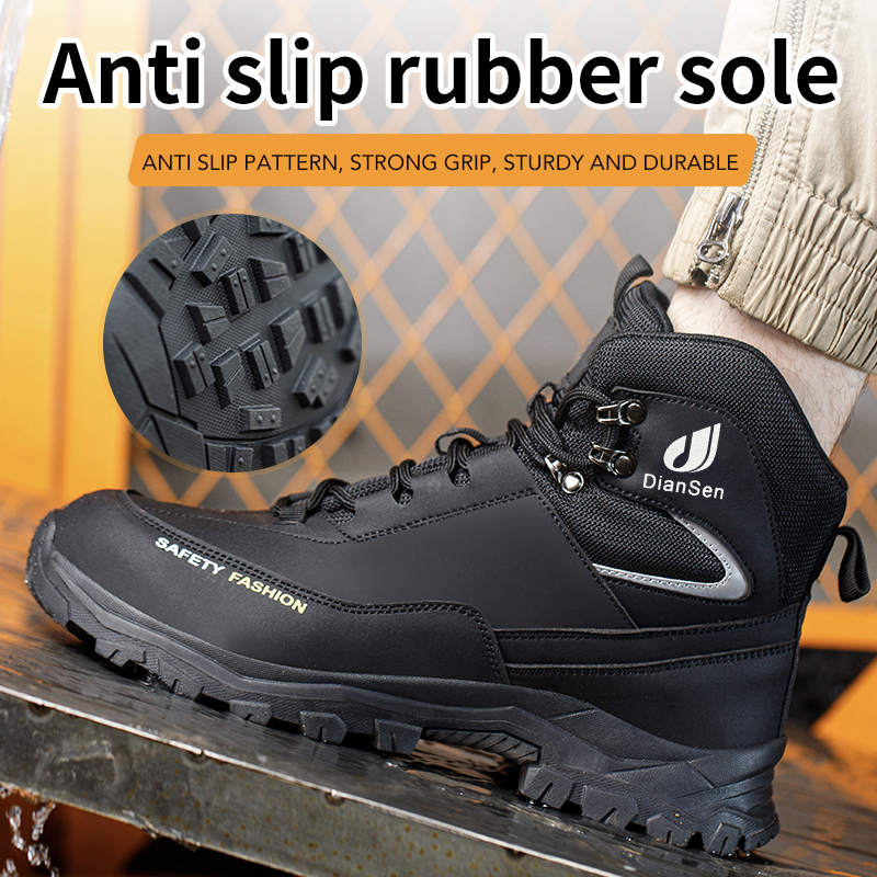 Zapatos de trabajo para hombre - Leather Work Fabric reseña y precio