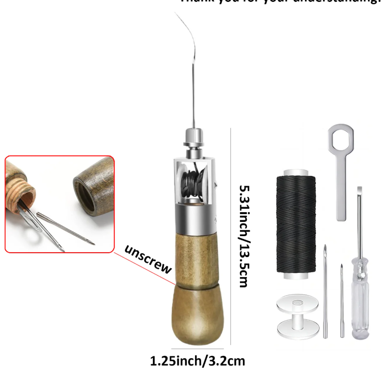 Juego de agujas de coser de cu - Leatherwork Awl reseña y precio