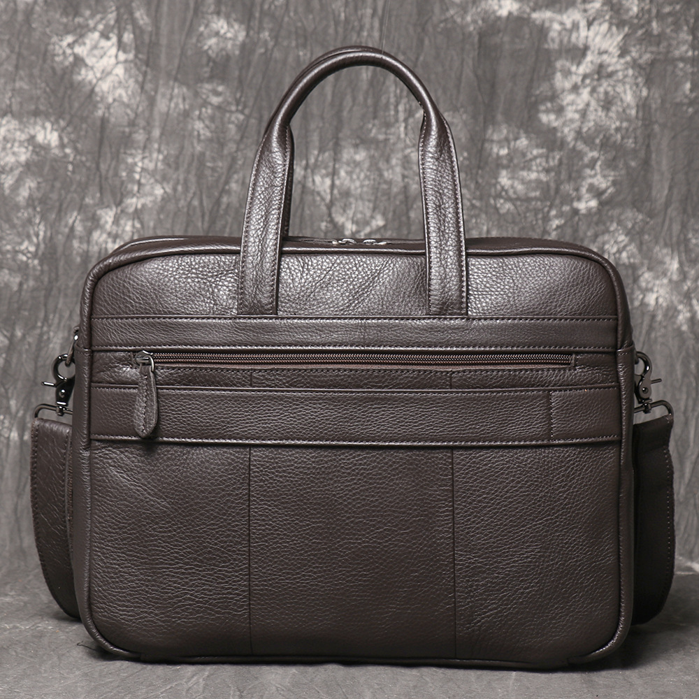 Maletín de Cuero Genuino para  - Leather Work Laptop Bag reseña y precio