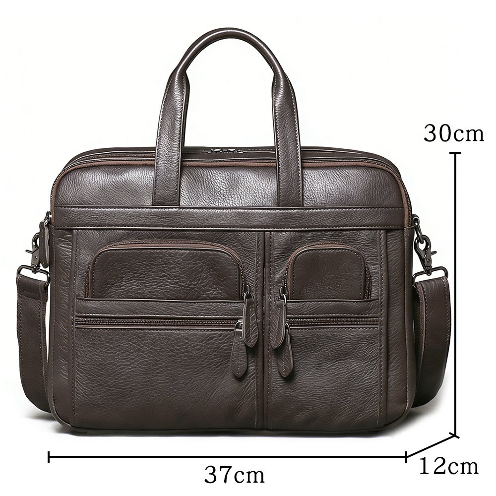 Maletín de Cuero Genuino para  - Leather Work Laptop Bag reseña y precio