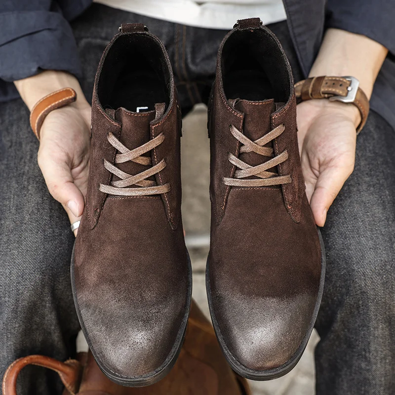 Nuevos botines de ante vacuno  - Leatherwork Boots reseña y precio
