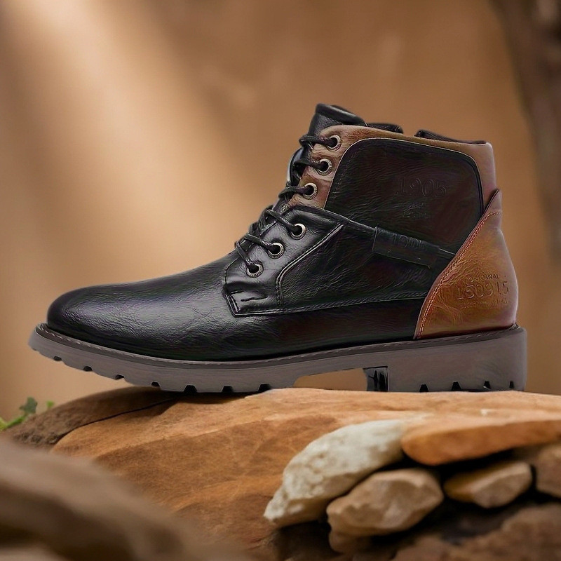 Botas de cuero para hombre, za - Leather Work Fabric reseña y precio