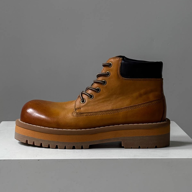 Botines de estilo británico pa - Leatherwork Boots reseña y precio