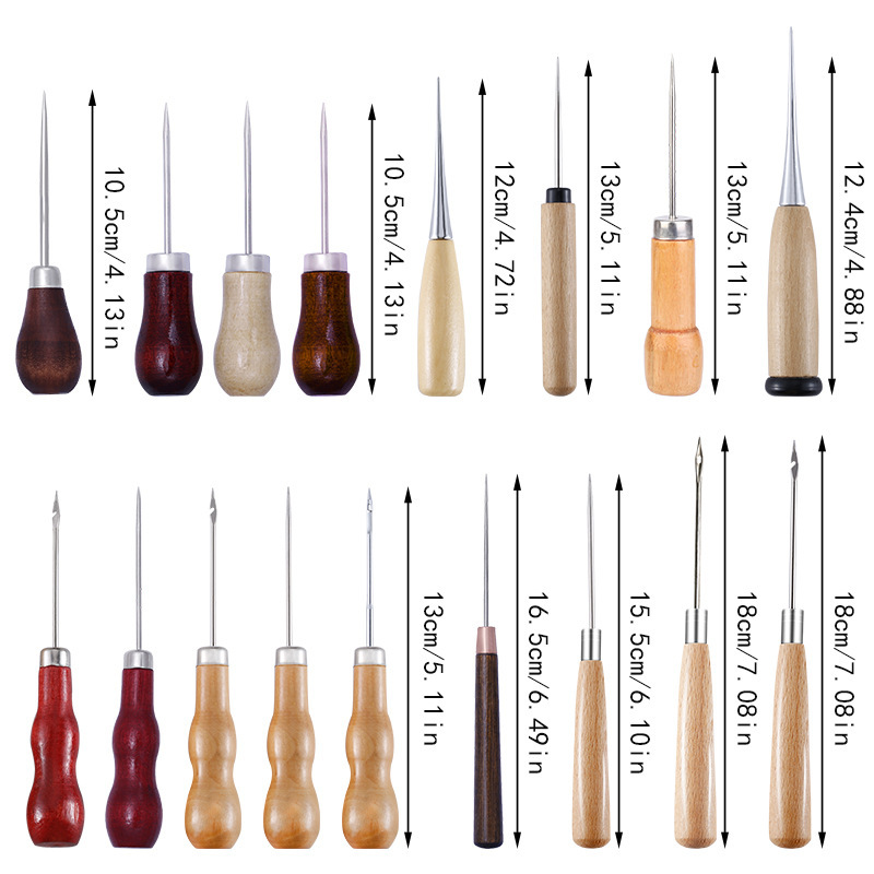 Punzón de cuero con mango de m - Leatherwork Awl reseña y precio