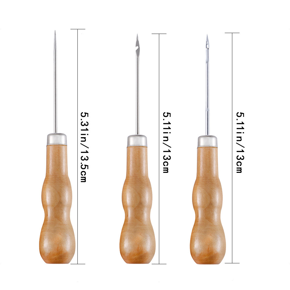 Punzón de cuero con mango de m - Leatherwork Awl reseña y precio