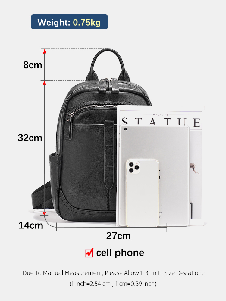 Mochila Zency de piel auténtic - Leather Work Womens Backpack reseña y precio