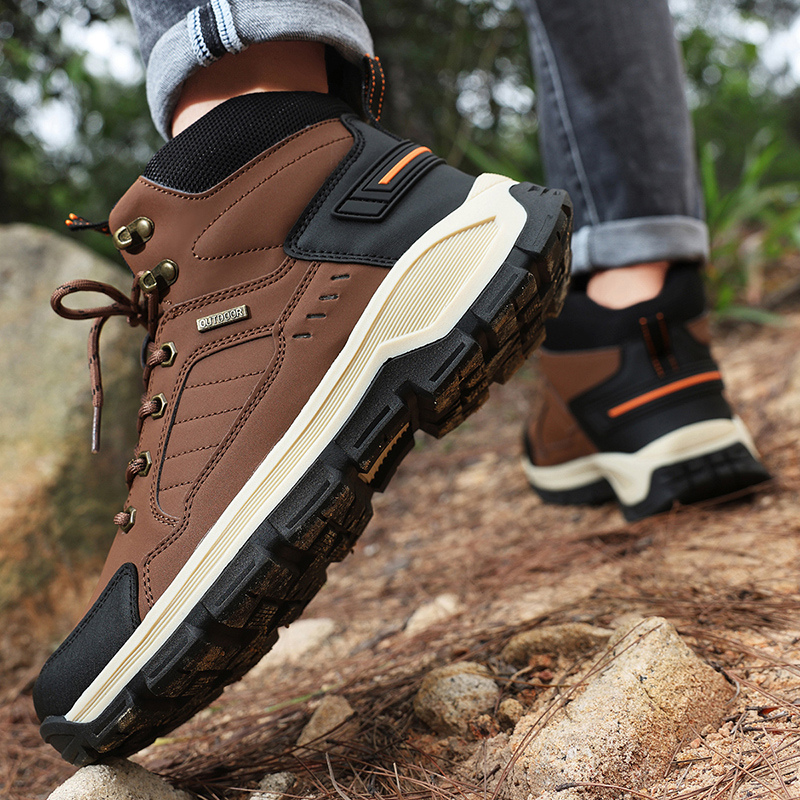 Nuevas botas de otoño para hom - Leather Work Fabric reseña y precio