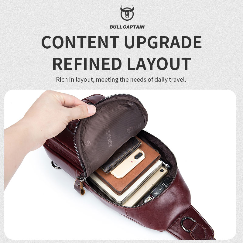 BULLCAPTAIN bolso de pecho de  - Leather Work Laptop Bag reseña y precio