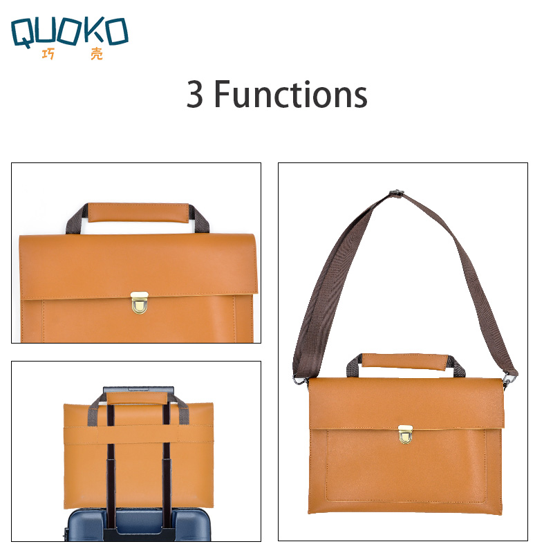 Bolso de cuero sintético para  - Leather Work Laptop Bag reseña y precio