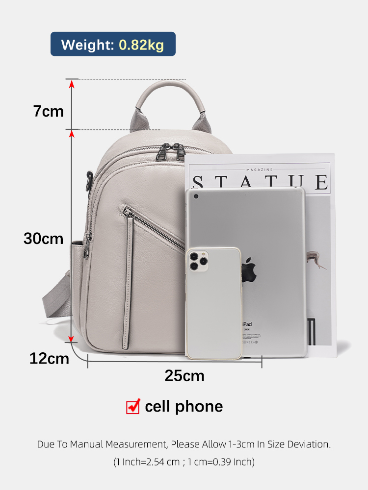 Mochila Zency de piel auténtic - Leather Work Womens Backpack reseña y precio