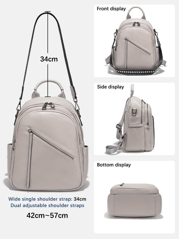 Mochila Zency de piel auténtic - Leather Work Womens Backpack reseña y precio