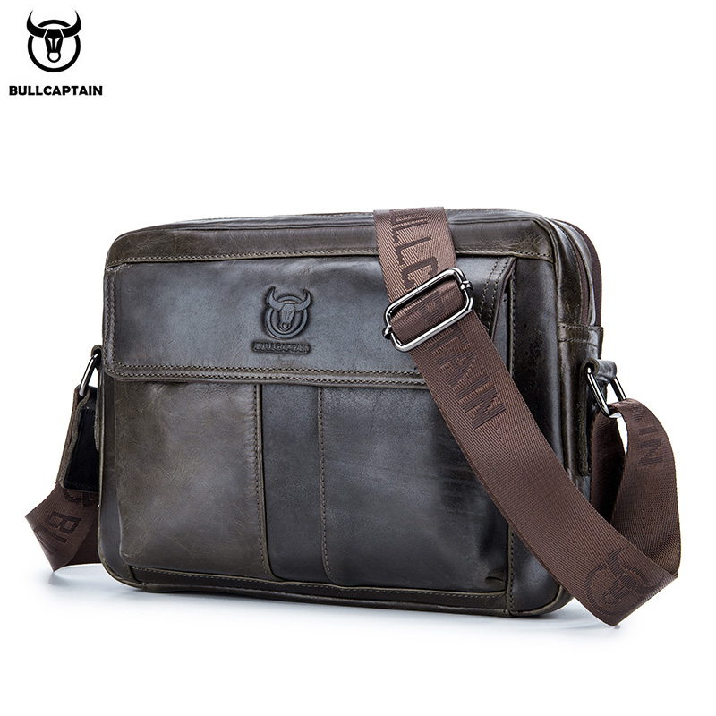 BULLCAPTAIN, bolso cruzado de  - Leather Work Laptop Bag reseña y precio