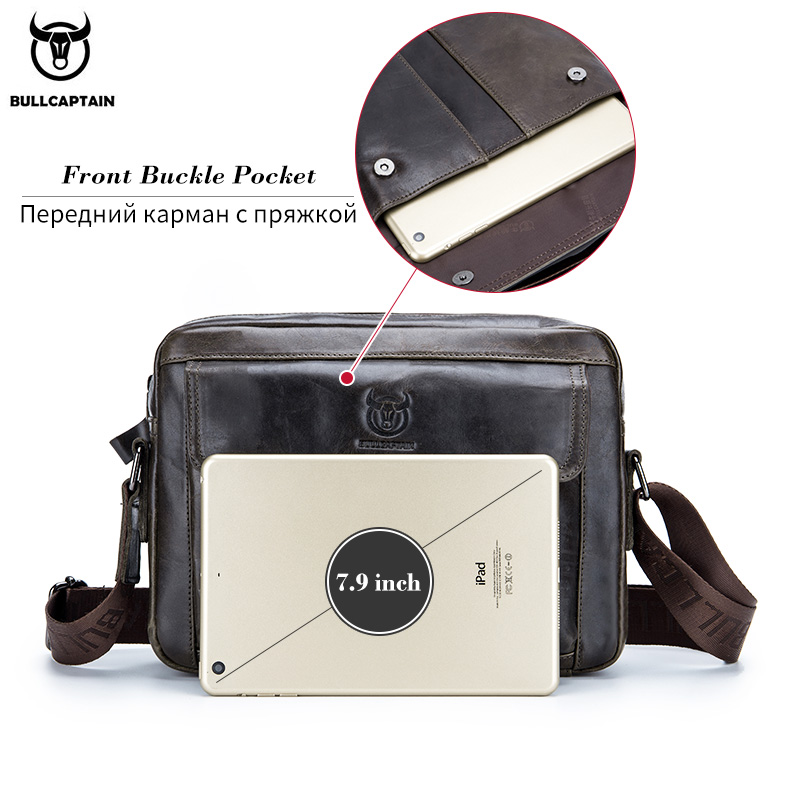 BULLCAPTAIN, bolso cruzado de  - Leather Work Laptop Bag reseña y precio