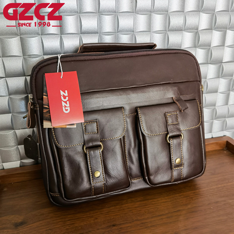 Bolso de Mano para Hombre GZCZ - Leather Work Bag reseña y precio