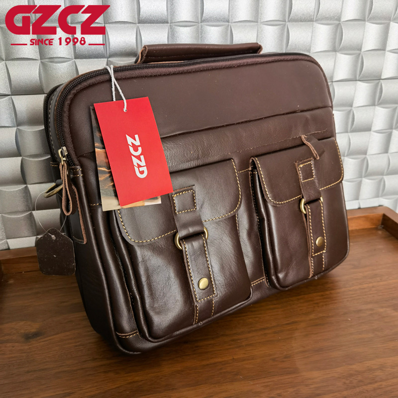 Bolso de Mano para Hombre GZCZ - Leather Work Bag reseña y precio
