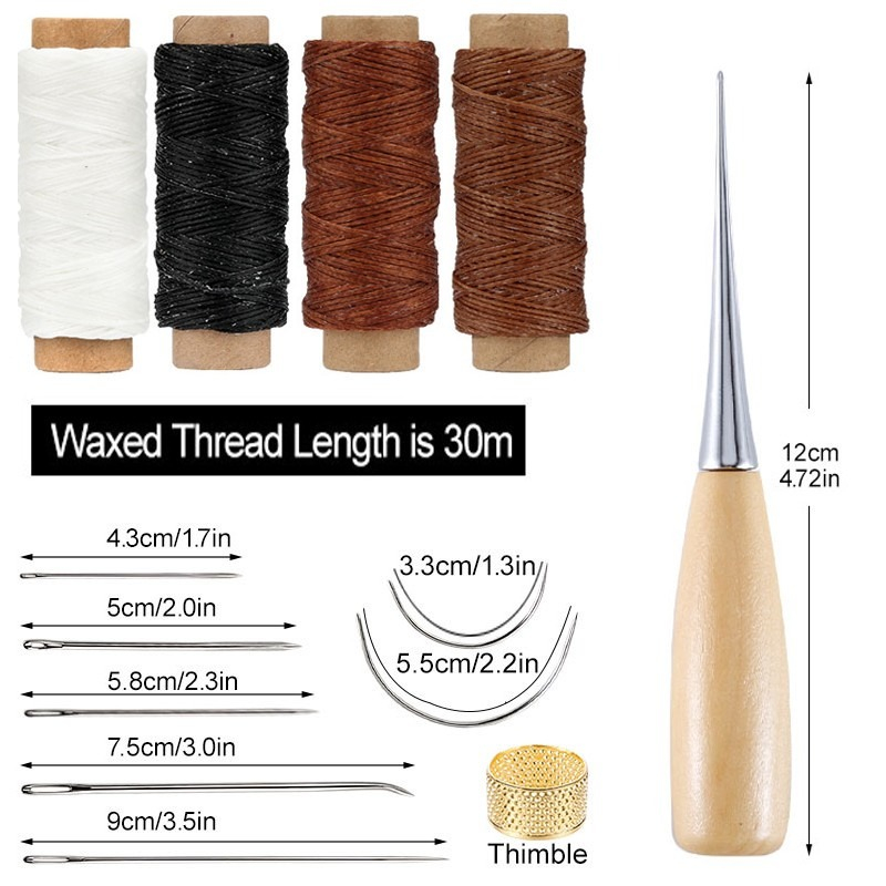 Juego de costura de cuero para - Leatherwork Awl reseña y precio