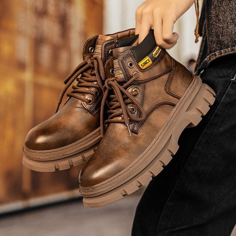 Botines de plataforma Vintage  - Leather Work Fabric reseña y precio