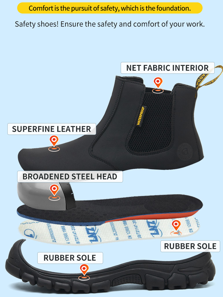 Botas de trabajo impermeables  - Leather Work Fabric reseña y precio