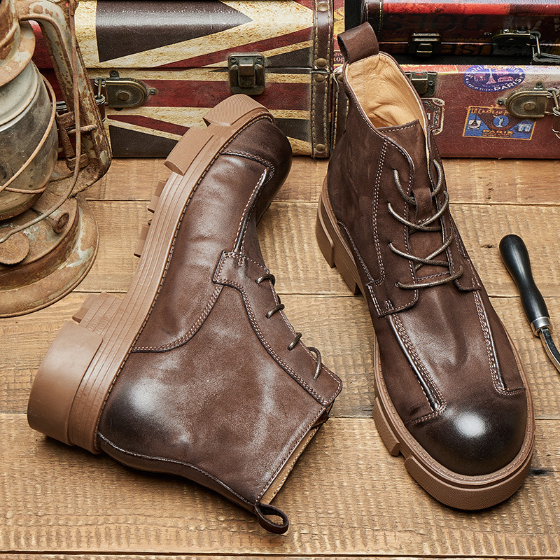 Botas de combate de estilo bri - Leatherwork Boots reseña y precio