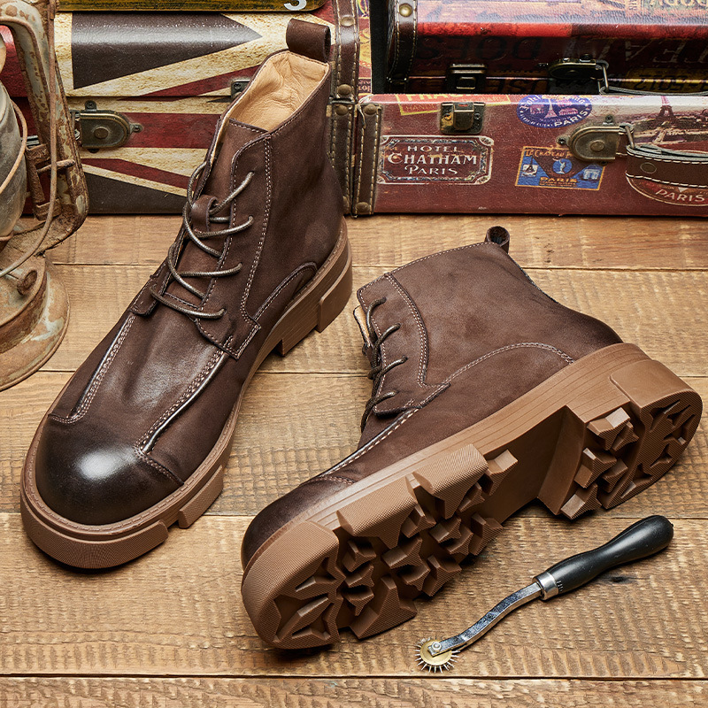 Botas de combate de estilo bri - Leatherwork Boots reseña y precio