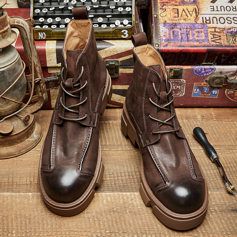 Botas de combate de estilo bri - Leatherwork Boots reseña y precio