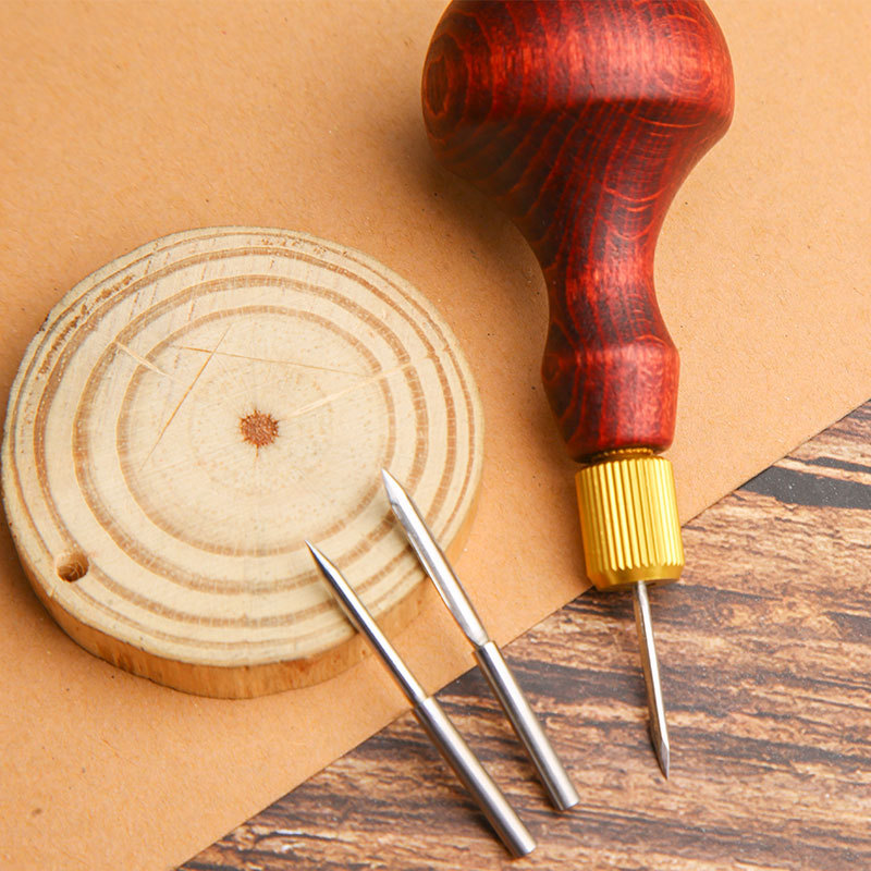 1 Juego de punzón de cuero DIY - Leatherwork Awl reseña y precio