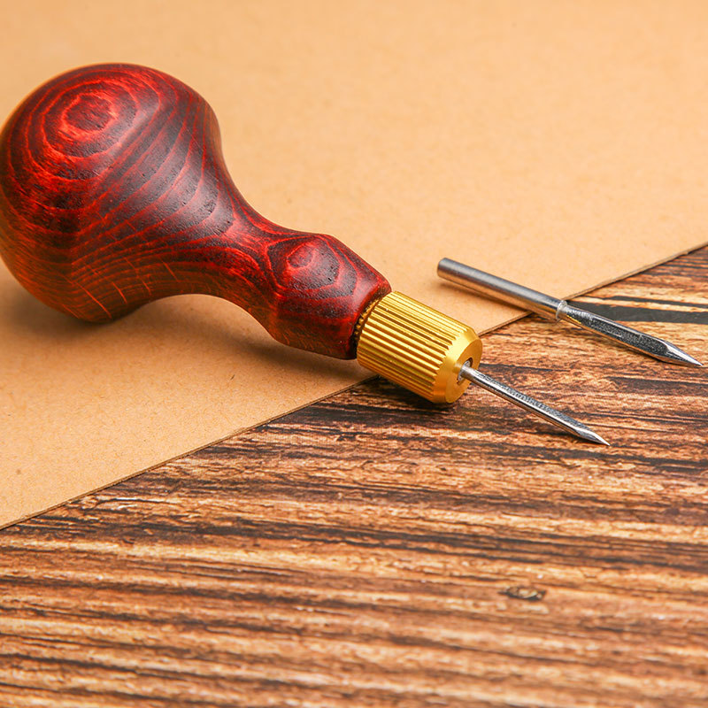 1 Juego de punzón de cuero DIY - Leatherwork Awl reseña y precio